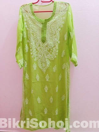 Indian Gala Buti Chikankati Luknow kurti